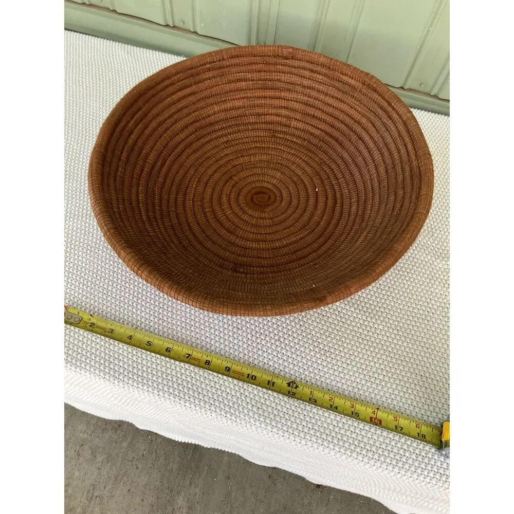 collectible Native woven coiled pine needle basket